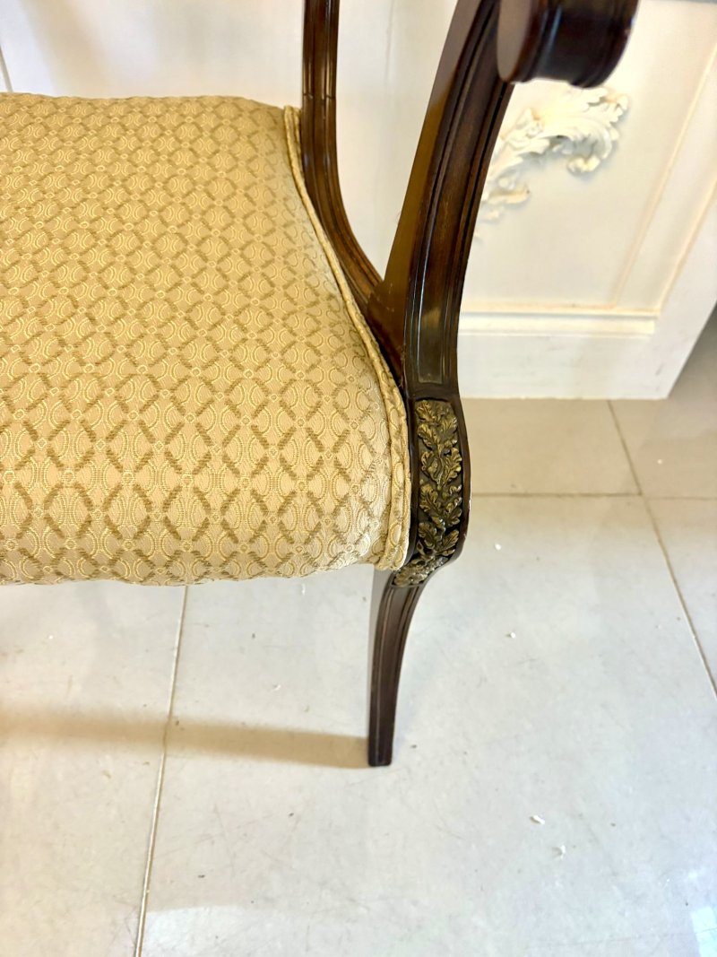 Exhibition Quality Set Of Eight Antique Regency Mahogany Dining Chairs - Image 17